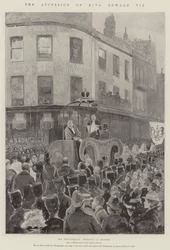 Die Thronbesteigung von König Edward VII